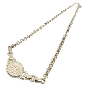 新品同様 クリスチャンディオール ヴィンテージ カラーストーン ラインストーン メタル シルバー ネックレス 0072【中古】Christian Dior