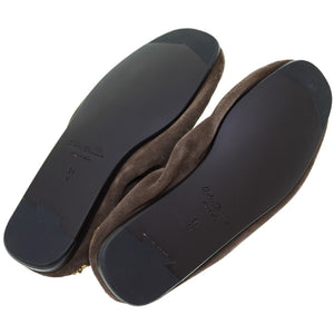 新品同様 フェラガモ Fabrizio タッセル ローファー スウェード ブラウン サイズ6.5 シューズ 0082【中古】Salvatore Ferragamo メンズ