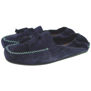 新品同様 フェラガモ Fabrizio タッセル ローファー スウェード ブルー サイズ6.5 シューズ 0093【中古】Salvatore Ferragamo メンズ