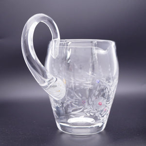 新品同様 サンルイ ピッチャー フラワーデザイン クリスタル ガラス クリア 0110【中古】SAINT LOUIS