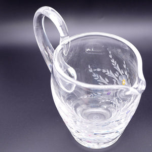 新品同様 サンルイ ピッチャー フラワーデザイン クリスタル ガラス クリア 0110【中古】SAINT LOUIS