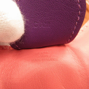 新品同様 エルメス ロデオチャームGM アニューミロ D刻印(2019年製) ローズアザレ アネモネ ゴールド バッグチャーム キーホルダー 0190【中古】HERMES