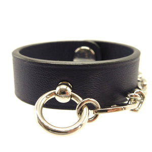 新品同様 エルメス グローブホルダー レザー ネイビー 紺 キーホルダー 0197【中古】HERMES