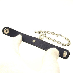 新品同様 エルメス グローブホルダー レザー ネイビー 紺 キーホルダー 0197【中古】HERMES