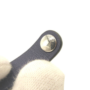 新品同様 エルメス グローブホルダー レザー ネイビー 紺 キーホルダー 0197【中古】HERMES