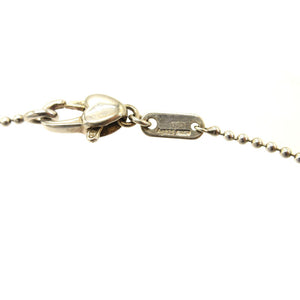 美品 グッチ ハート シルバー925 Ag925 シルバー ボールチェーン ネックレス 0200【中古】GUCCI