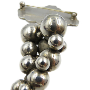 ジョージジェンセン 217B グレープ ぶどう シルバー925 ブローチ 0264【中古】GEORG JENSEN