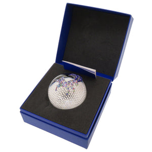 未使用 サンルイ ペーパーウェイト シカ 鹿 ガラス クリア ブルー オブジェ 0265 【中古】 SAINT LOUIS