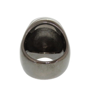 美品 ジャスティンデイビス スカル FUNPLEX SKULL ブラック系 シルバー925 ダイヤモンド 日本サイズ19号 リング 指輪 アクセサリー 0278 【中古】Justin Davis メンズ