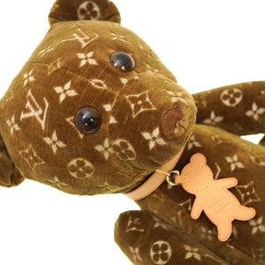 新品同様 ルイヴィトン モノグラム ドゥドゥ テディベア 2021年限定 GI0739 ベロア クマ ぬいぐるみ LV 0021【中古】LOUIS VUITTON