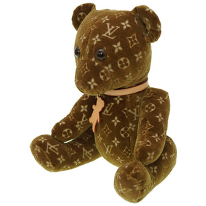 新品同様 ルイヴィトン モノグラム ドゥドゥ テディベア 2021年限定 GI0739 ベロア クマ ぬいぐるみ LV 0021【中古】LOUIS VUITTON