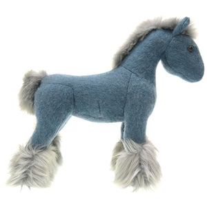 新品同様 エルメス エルミーPPM カシミヤ ポリエステル ブルー 馬 ホース 青 0036 【中古】 HERMES