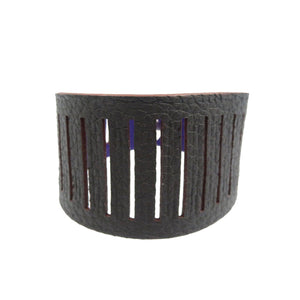 未使用 エルメス プティアッシュ ブレスレット リバーシブル ヴォーエプソン トゴ シルバー金具 アネモネ パープル ショコラ ブレスレット 0048【中古】HERMES