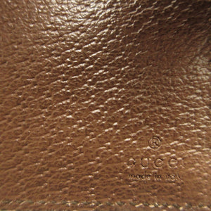 新品同様 グッチ オフィディア 699353 GGマーモント コンパクトウォレット GGキャンバス レザー ベージュ ブラウン 茶 カードケース 財布 0069【中古】GUCCI