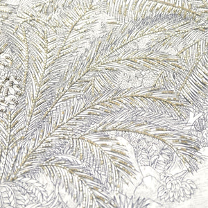 未使用 エルメス Faubourg Tropical フォーブルトロピカル シルク/ビーズ カレ90 スカーフ グレー 0110【中古】HERMES