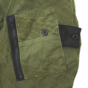 美品 ストーンアイランド シャドウプロジェクト ジップ ボンバー ジャケット ナイロン グリーン サイズM 緑 0119【中古】STONE ISLAND メンズ