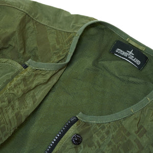 美品 ストーンアイランド シャドウプロジェクト ジップ ボンバー ジャケット ナイロン グリーン サイズM 緑 0119【中古】STONE ISLAND メンズ