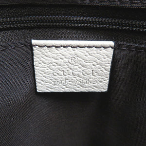 新品同様 グッチ アビーライン 141470 GGキャンバス レザー シルバー金具 ベージュ トートバッグ 0144【中古】GUCCI