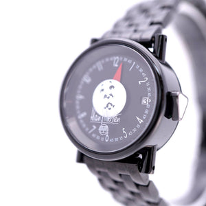 美品 アラン・シルベスタイン
 自動巻き ミクロムーン 99本限定 M024 腕時計
 ステンレススチール/レザー ブラック 0002
【中古】Alain Silberstein レディース