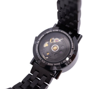 美品 アラン・シルベスタイン
 自動巻き ミクロムーン 99本限定 M024 腕時計
 ステンレススチール/レザー ブラック 0002
【中古】Alain Silberstein レディース