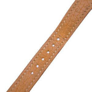 新品同様 エルメス メテオール クオーツ 腕時計 SS/レザー アイボリー文字盤 0003【中古】HERMES レディース