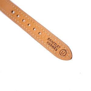 新品同様 エルメス メテオール クオーツ 腕時計 SS/レザー アイボリー文字盤 0003【中古】HERMES レディース