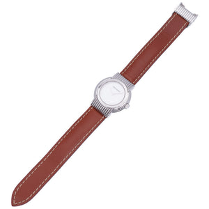 ブシュロン リフレ クオーツ 腕時計 SS/レザー シェルホワイト 0004【中古】Boucheron レディース