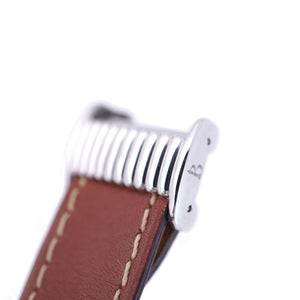 ブシュロン リフレ クオーツ 腕時計 SS/レザー シェルホワイト 0004【中古】Boucheron レディース