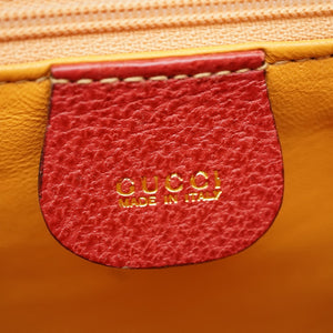新品同様 グッチ バンブー 000.113.0231 2Way ショルダー ハンドバッグ レザー レッド 0015【中古】GUCCI ストップ