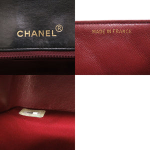 美品 シャネル ダイアナ 22 ラムスキン ブラック 4番台 ゴールドチェーン ショルダーバッグ マトラッセ ココマーク ターンロック バッグ 黒 0033 【中古】 CHANEL