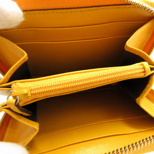 美品 グッチ ティアマンテ 354495 レザー イエロー 黄 コインケース カードケース 0069【中古】GUCCI