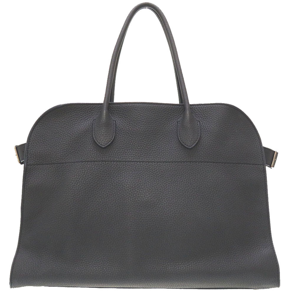 ザ ロウ マルゴー15 レザー ネイビー MARGAUX ハンドバッグ バッグ 紺 0108 【中古】 THE ROW