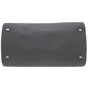 ザ ロウ マルゴー15 レザー ネイビー MARGAUX ハンドバッグ バッグ 紺 0108 【中古】 THE ROW