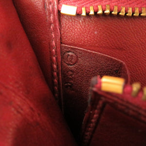 美品 エルメス ポロサス クリノラン ボルドー ゴールド金具 〇N刻印 ヴィンテージ クラッチバッグ バッグ 赤 0116 【中古】 HERMES