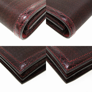 美品 エルメス ポロサス クリノラン ボルドー ゴールド金具 〇N刻印 ヴィンテージ クラッチバッグ バッグ 赤 0116 【中古】 HERMES