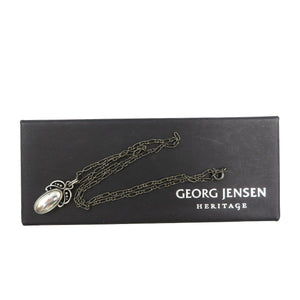 美品 ジョージジェンセン シルバー925 イヤー ペンダント 色石 ネックレス 0130【中古】GEORG JENSEN
