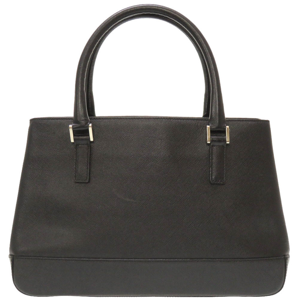 美品 バーバリー チェック レザー ブラック ハンドバッグ バッグ 黒 0158 【中古】 BURBERRY