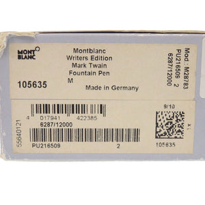 美品 モンブラン ライターズエディション マークトウェイン 万年筆 K18 ネイビー 0171【中古】MONTBLANC