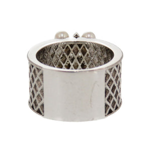 美品 ペルリータ 結晶 パール シルバー925 13号 リング 指輪 アクセサリー 0173 【中古】 Perlita