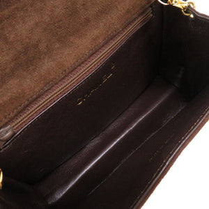 美品 シャネル マトラッセ フリンジ ココマーク スエード ブラウン 1番台 ショルダーバッグ バッグ 茶 0028 【中古】 CHANEL