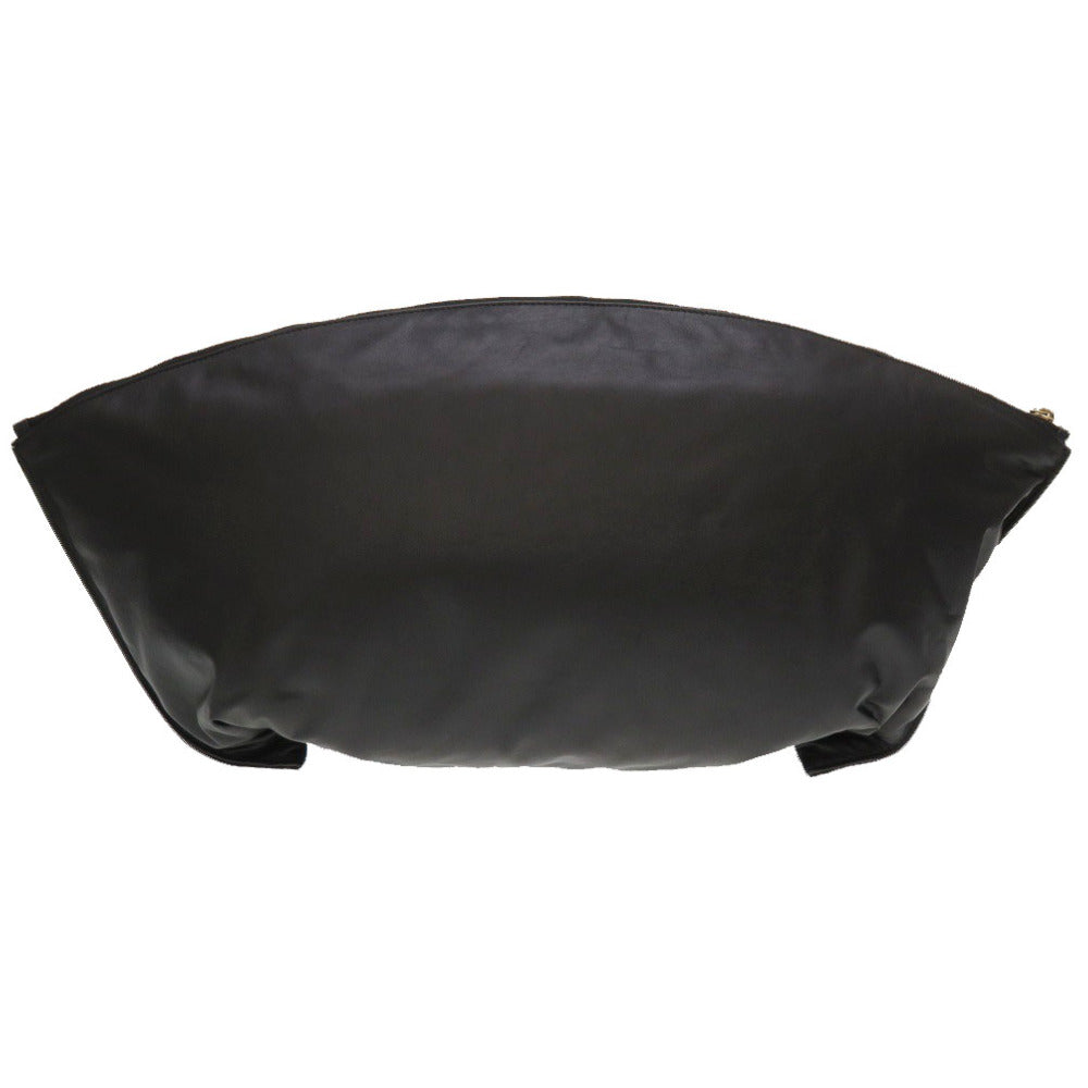 美品 ザ ロウ ダンテ クラッチ XL レザー ブラック クラッチバッグ バッグ 黒 0031 【中古】 THE ROW