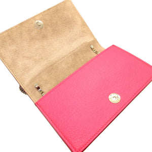 美品 ジミーチュウ フロリア スタースタッズ レザー ピンク チェーン ショルダーバッグ バッグ 0041 【中古】JIMMY CHOO FLORIA