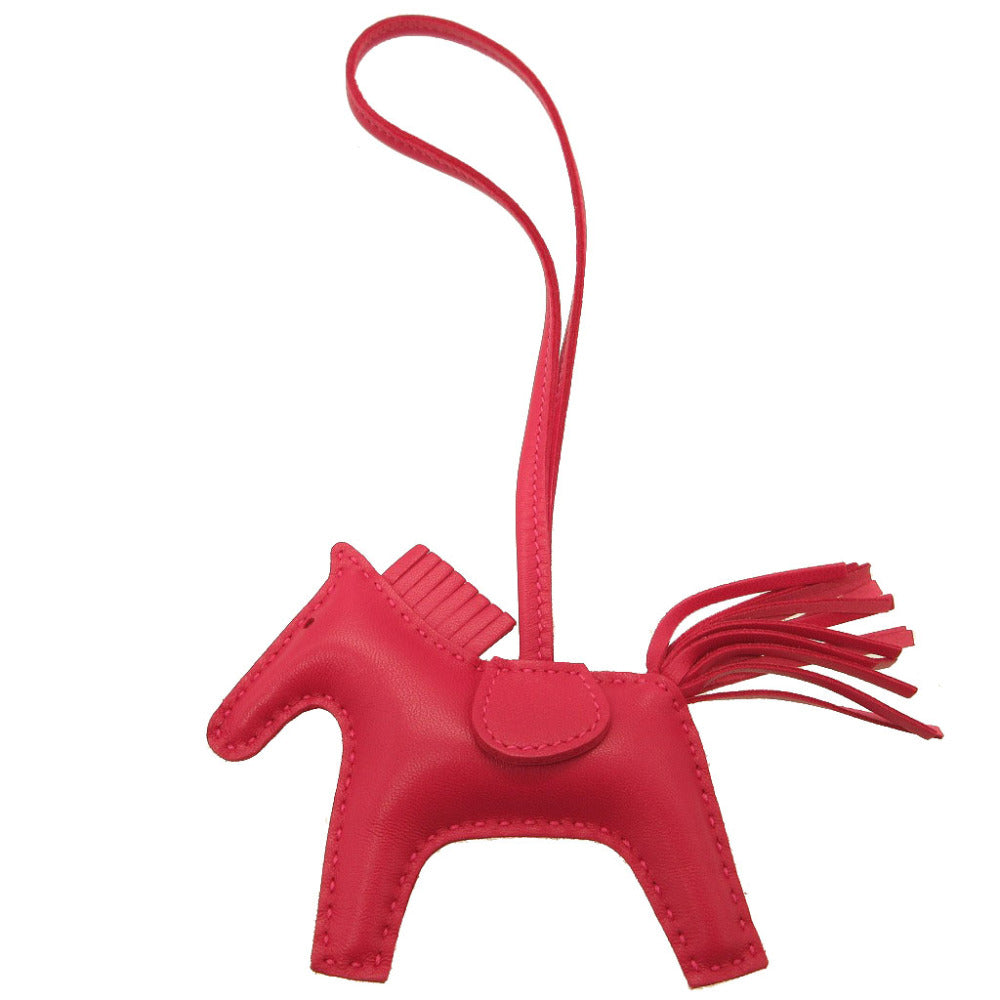 新品同様 エルメス ロデオチャームPM アニューミロ ローズメキシコ バッグチャーム キーホルダー 0045【中古】HERMES