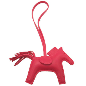 新品同様 エルメス ロデオチャームPM アニューミロ ローズメキシコ バッグチャーム キーホルダー 0045【中古】HERMES