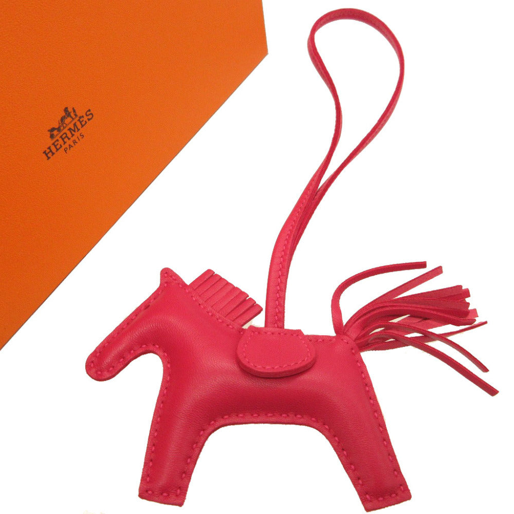 新品同様 エルメス ロデオチャームPM アニューミロ ローズメキシコ バッグチャーム キーホルダー 0045【中古】HERMES