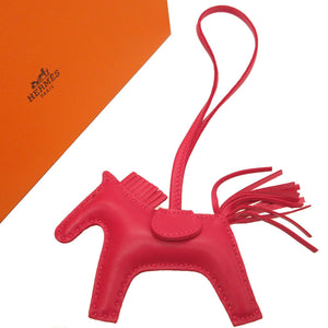 新品同様 エルメス ロデオチャームPM アニューミロ ローズメキシコ バッグチャーム キーホルダー 0045【中古】HERMES