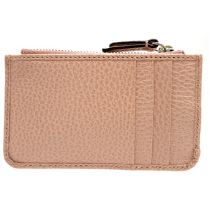 新品同様 グッチ 701070 ダブルG レザー ピンク コインケース 0065【中古】GUCCI