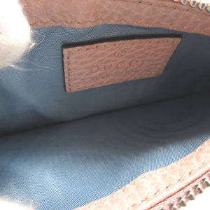 新品同様 グッチ 701070 ダブルG レザー ピンク コインケース 0065【中古】GUCCI