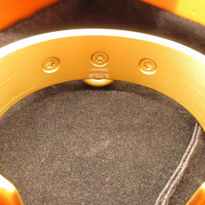 未使用 エルメス メドール コリエドシアン T2 メタル ゴールド バングル 0117【中古】HERMES