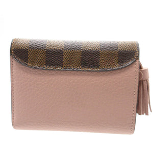 美品 ルイヴィトン N60208 ダミエ レザー ポルトフォイユ クロワゼット コンパクトウォレット マグノリア 財布 0118【中古】LOUIS VUITTON